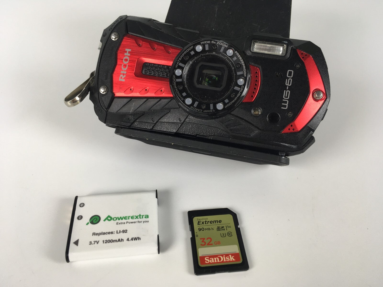 RICOH WG-60 16MP Digital 32GB SD Card