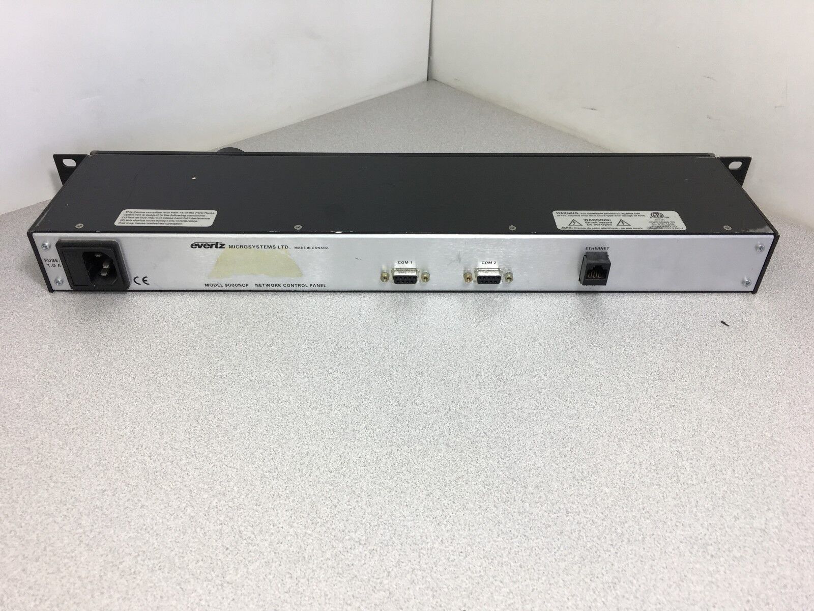 Evertz 9000NCP VistaLINK Network Control Panel (1RU)