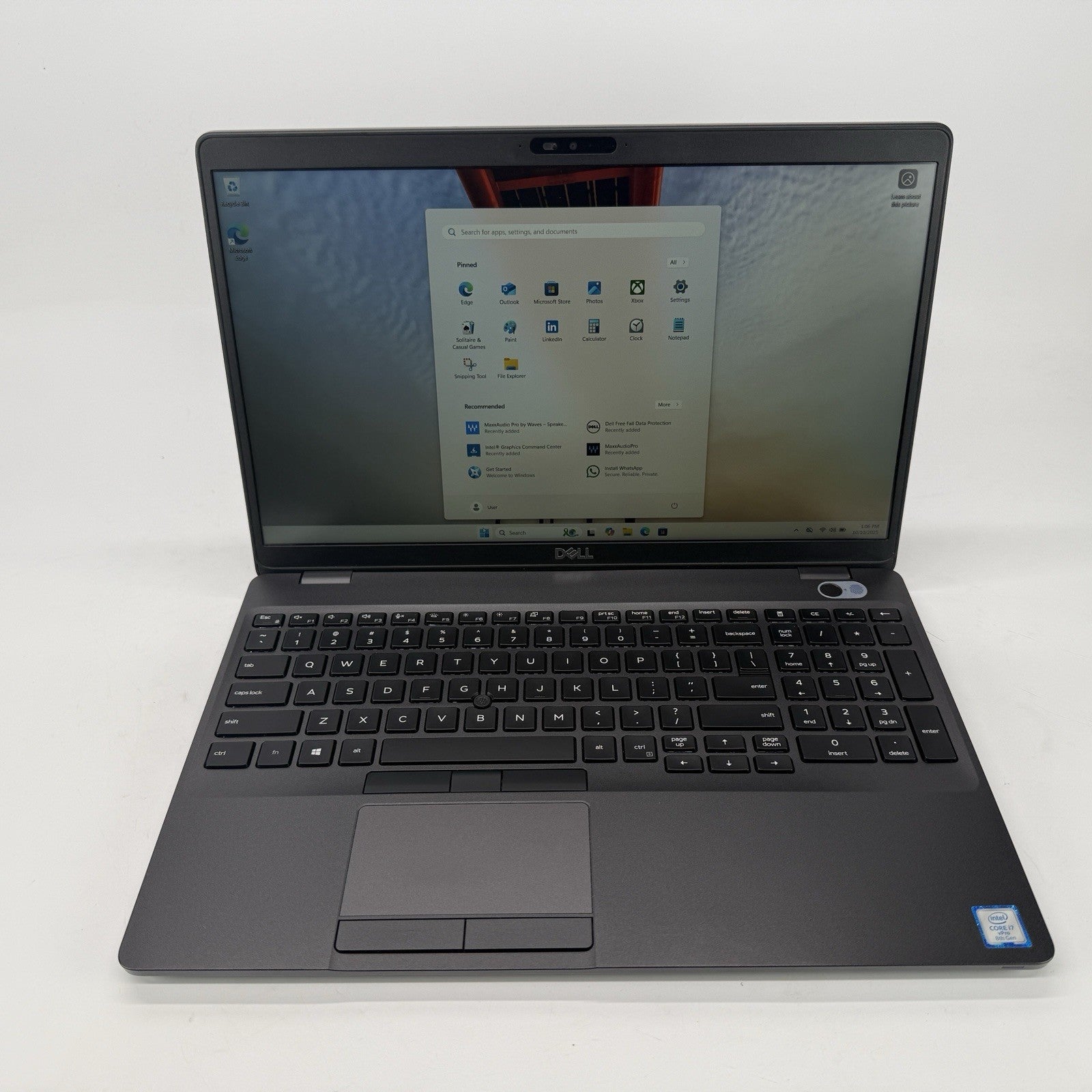 DellLatitude 5500 Intel i7-8665u 1.90 GHz 12 GB RAM 256 GB SSD (NVMe) Win 11 Pro