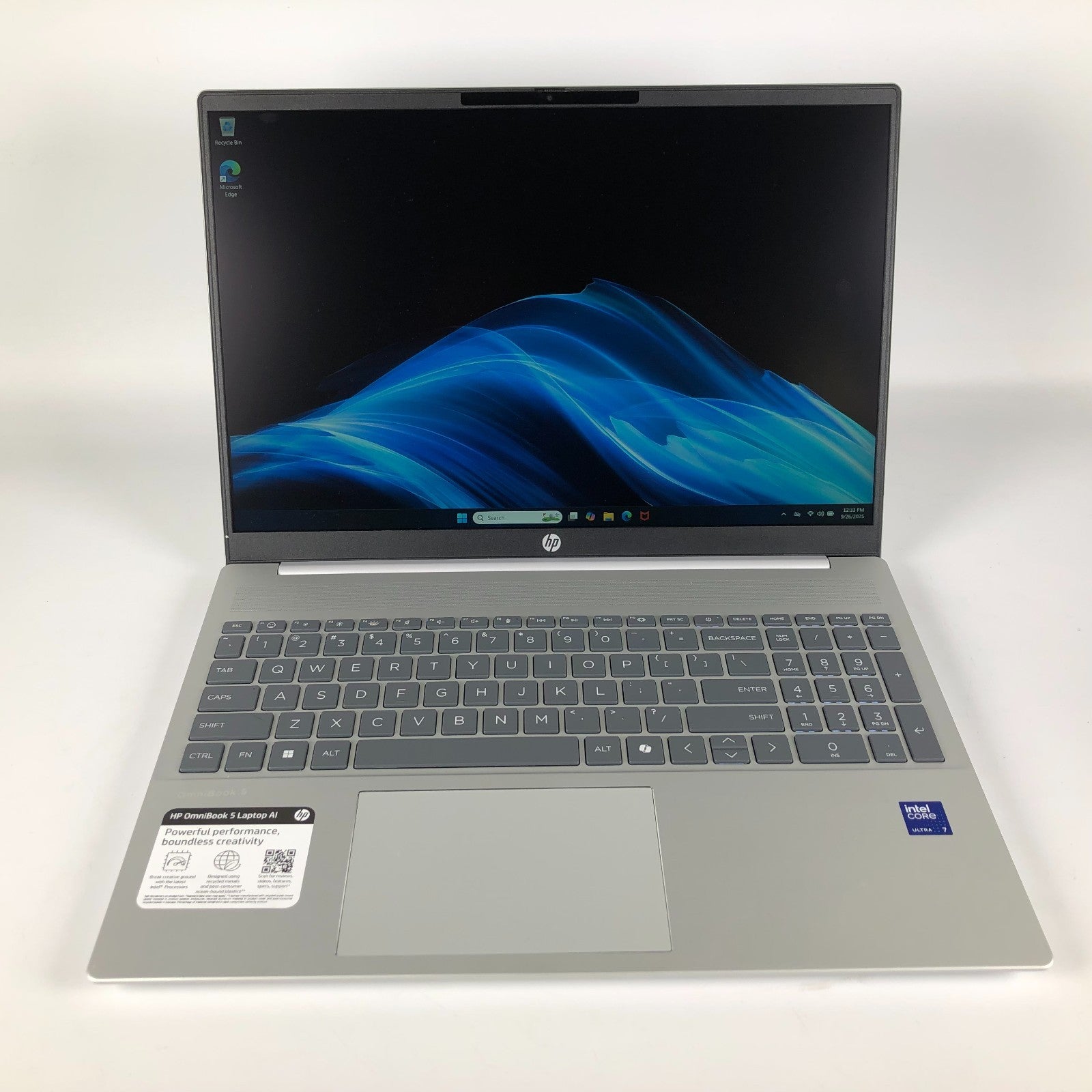 HP OmniBook 5 16-af107wm Intel Ultra 7-255u 2GHz 16GB Ram 1TB NVME Windows 11