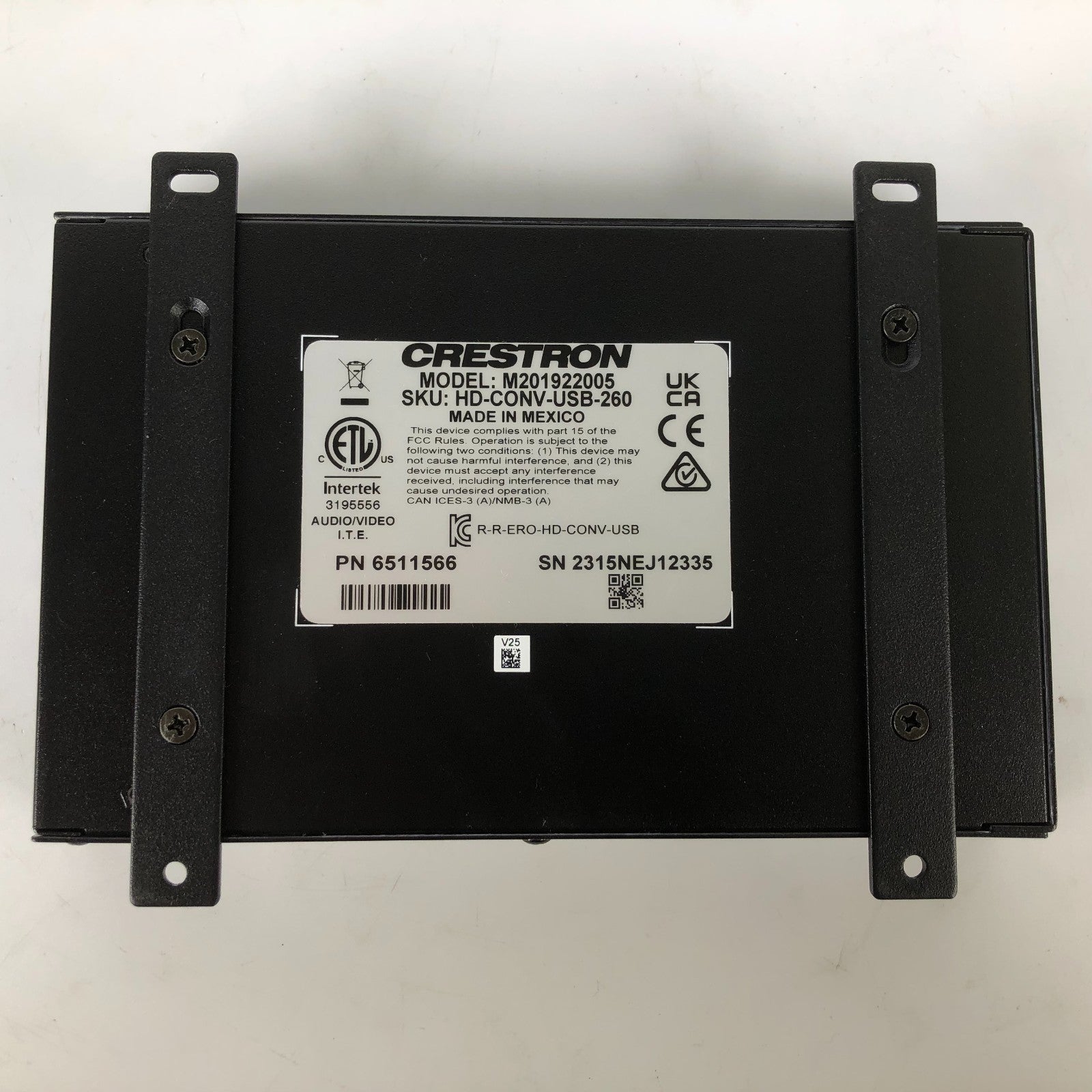 Crestron HD-CONV-USB-260 AV Converter w/ AC Adapter M201922005 6511566