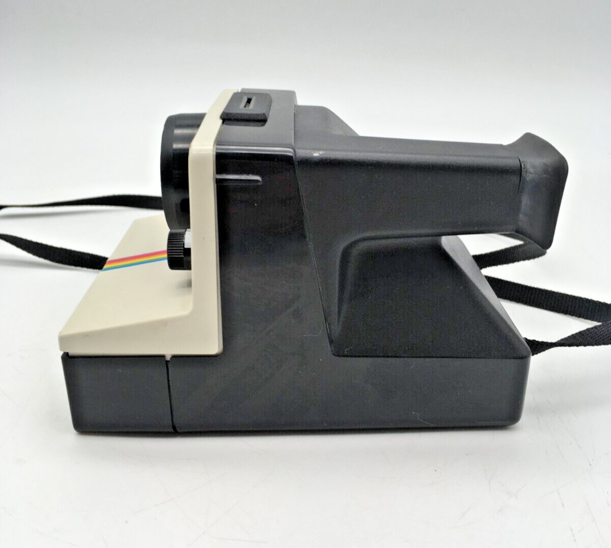 Vintage Polaroid Land Camera One Step Rainbow Stripe Strap