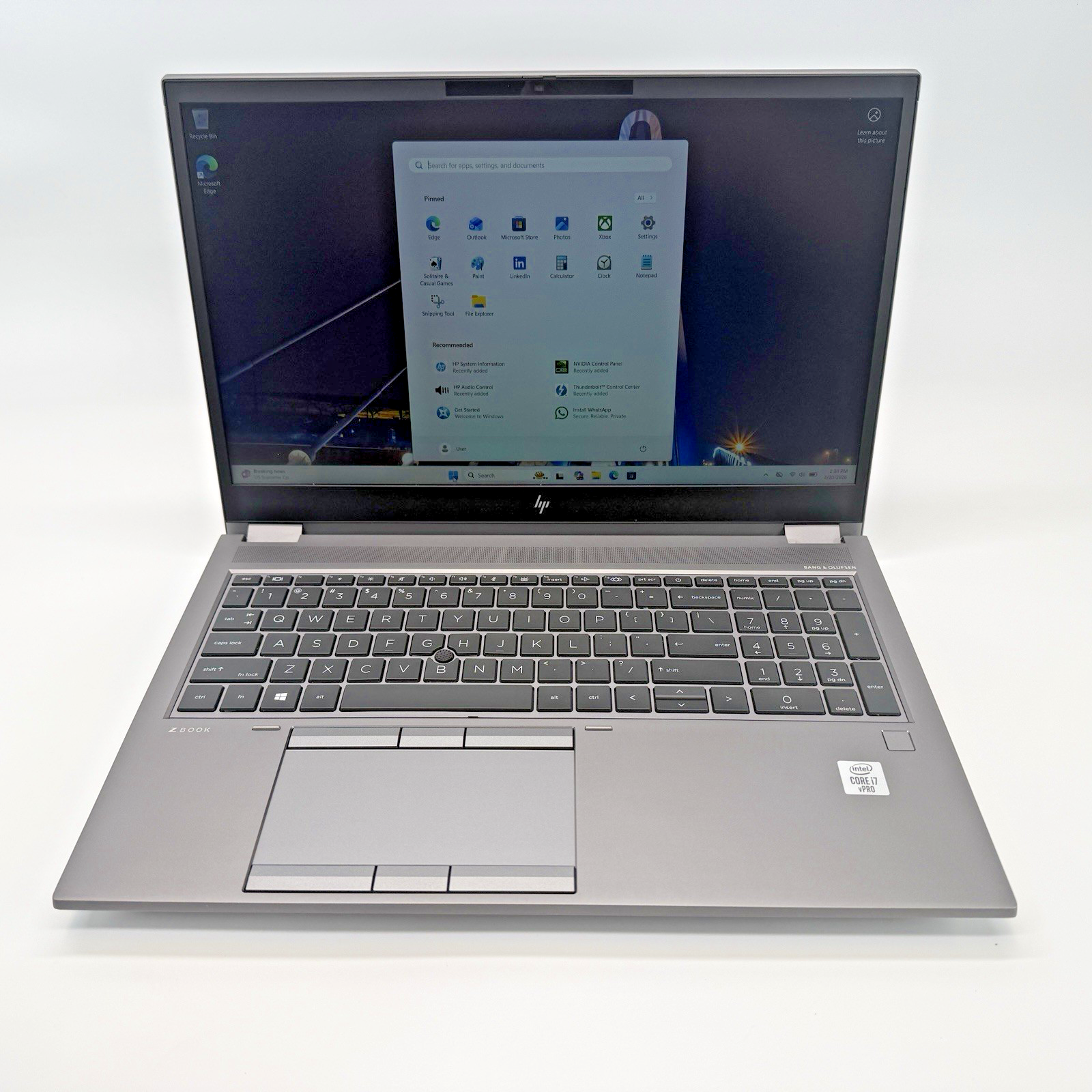 HP Book Fury 15 G7 Intel i7-10850H 2.70 GHz 16 GB RAM 512 GB SSD (NVME) Win 11