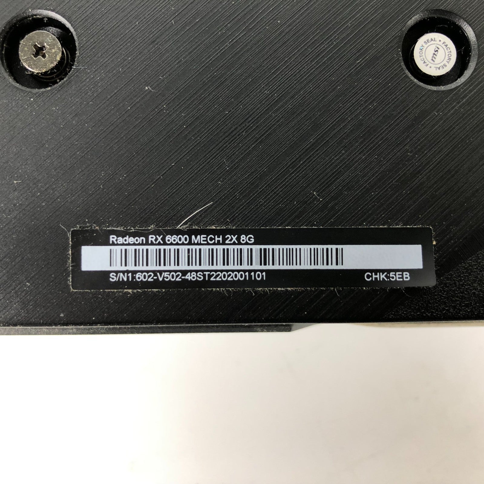 MSI AMD Radeon RX 6600 MECH 2X 8GB GDDR6 Graphics Card