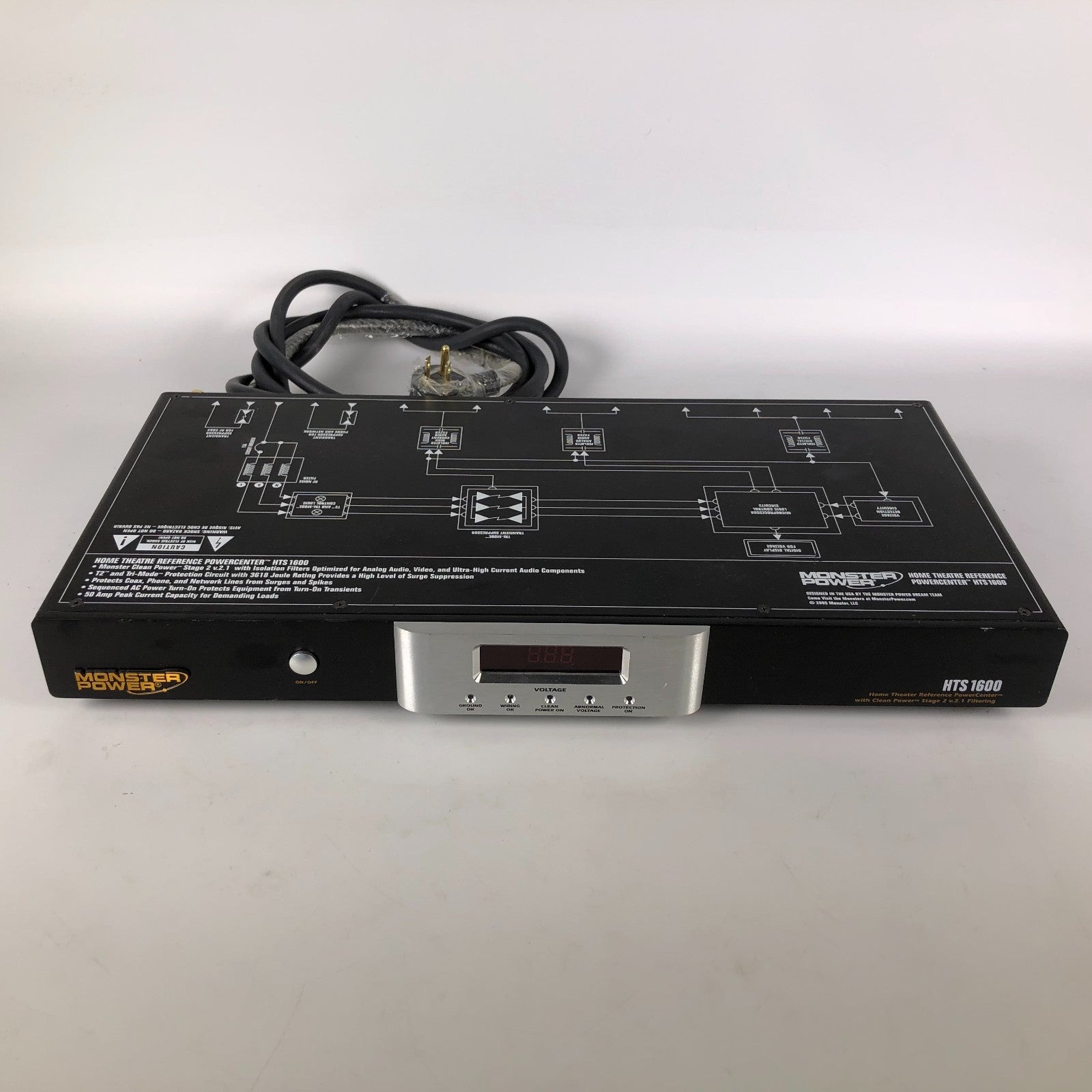 Monster Power Home Theater Reference Powercenter Surge Protector HTS 1600
