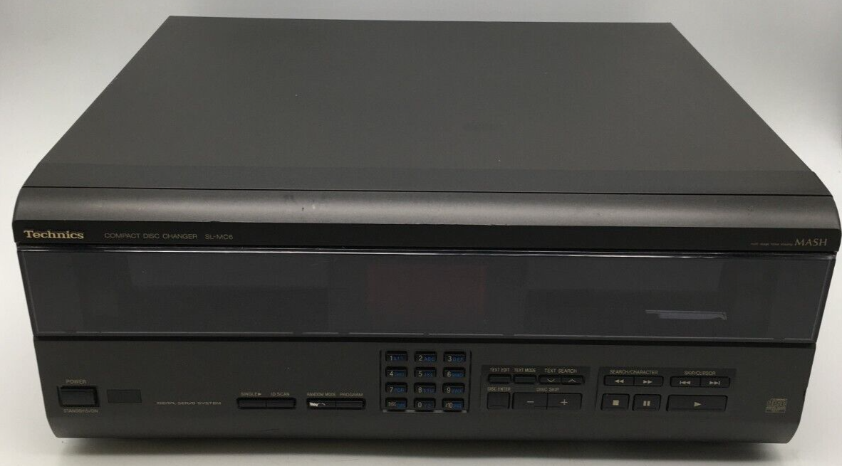 Technics SL-MC6 Disc CD Changer Player - No Remote *FOR PARTS - AS IS*