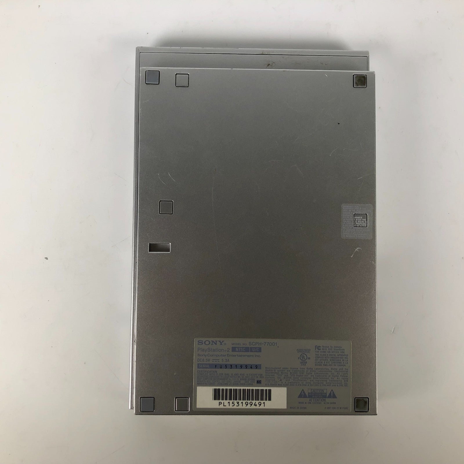 Sony Playstation SCPH-77001 Silver - controller - cables