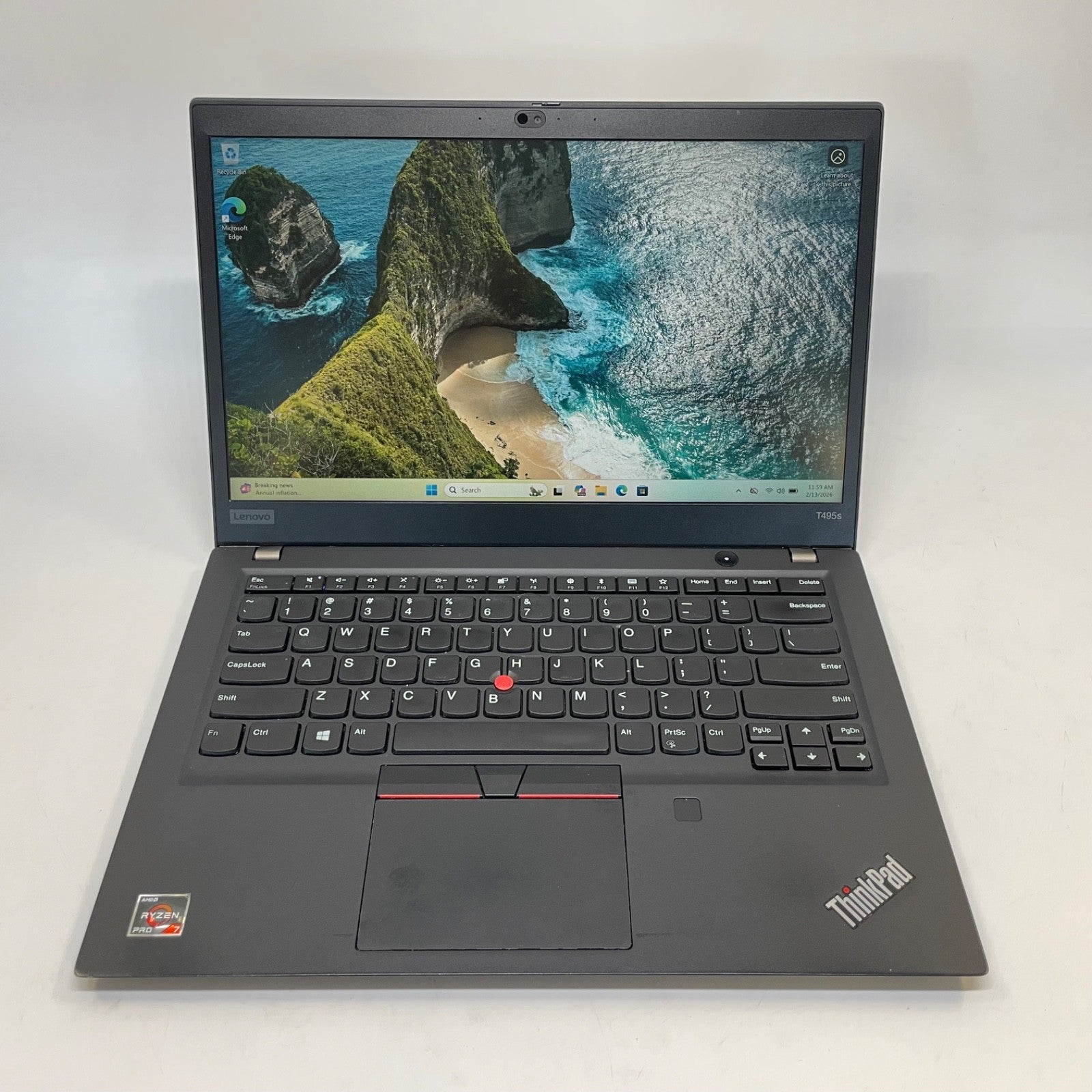 Lenovo ThinkPad T495s AMD Ryzen 7 Pro 3700u 2.3GHz 8GB ram 256GB NVME Windows 11
