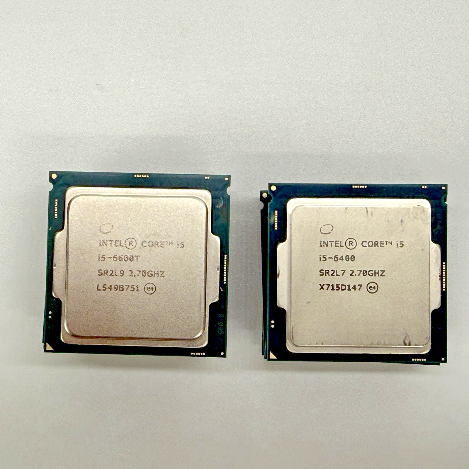 ((9) Intel Core i5-6th Gen CPU, (5) SR2L9 (4) SR2L7