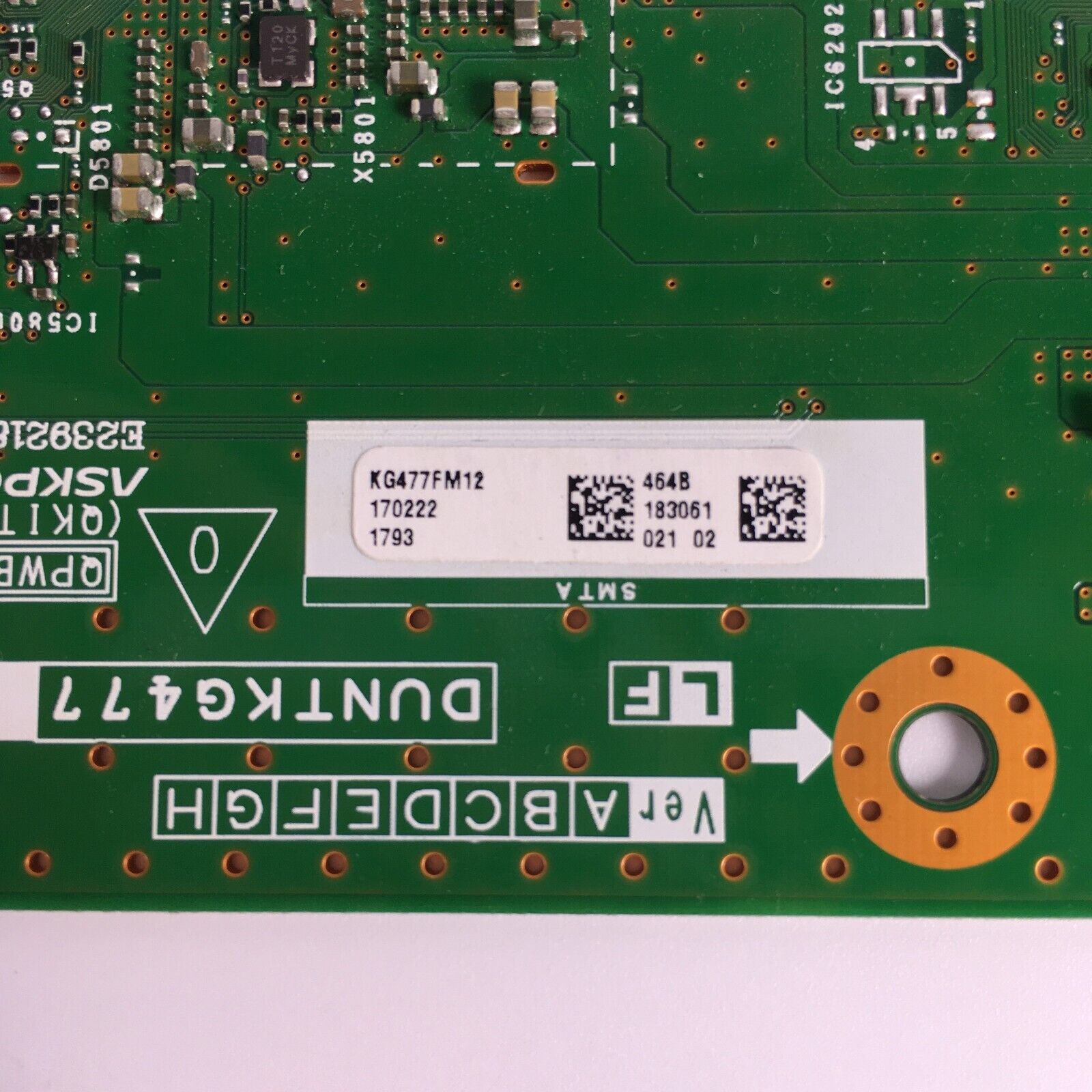 Sharp DUNTKG477 Sharp T-Con Board (G477FM02 | QPWBXG477WJZZ)