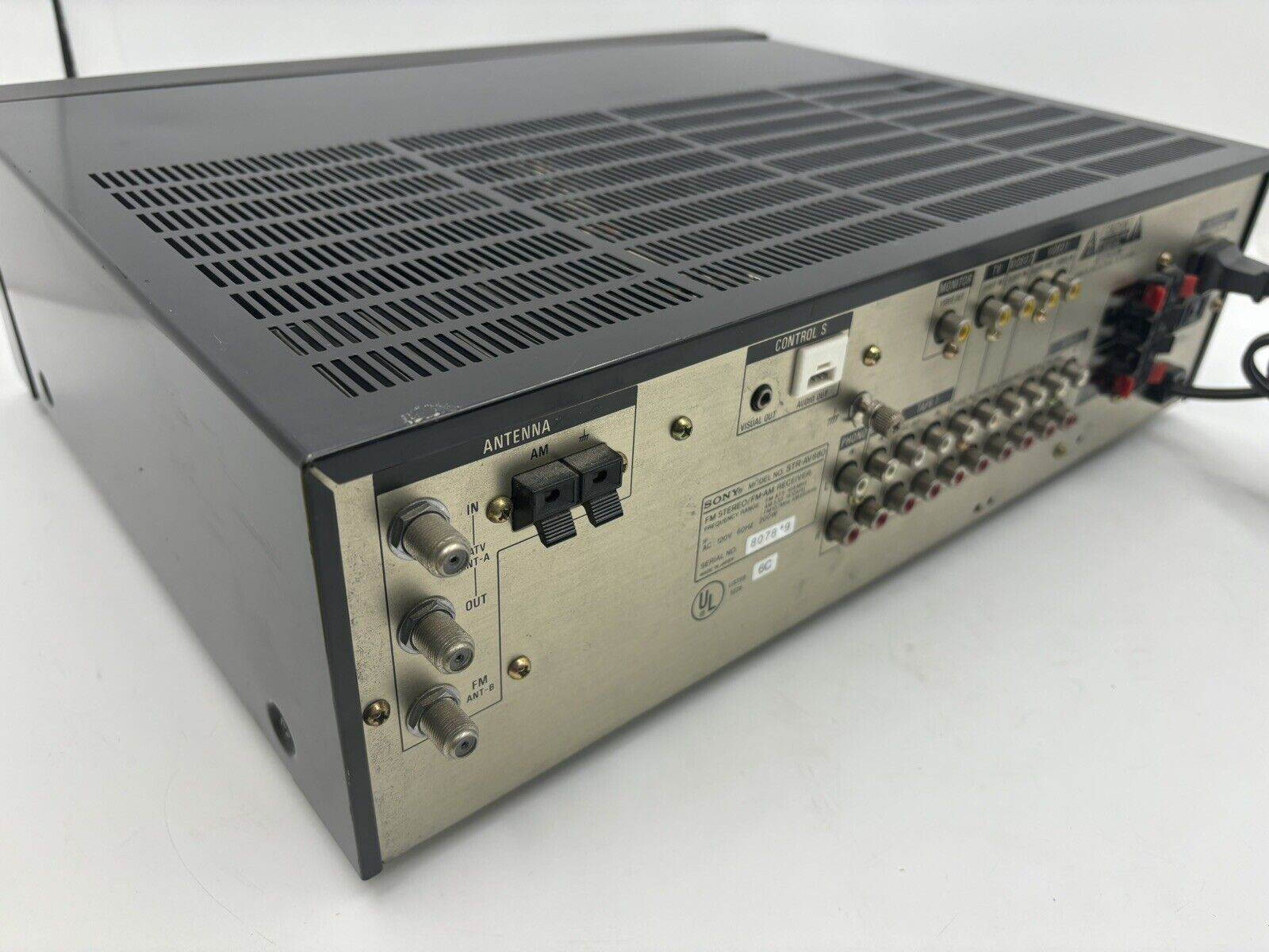Vintage Sony STR-AV880 Audio/Video Control Center AM/FM Stereo Receiver NO Remot