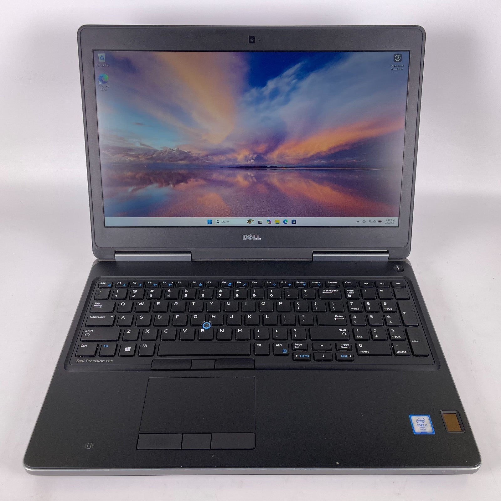 Dell Precision 7510 Intel 6850HQ 2.7GHz 16GB Ram 256GB SSD Windows 11