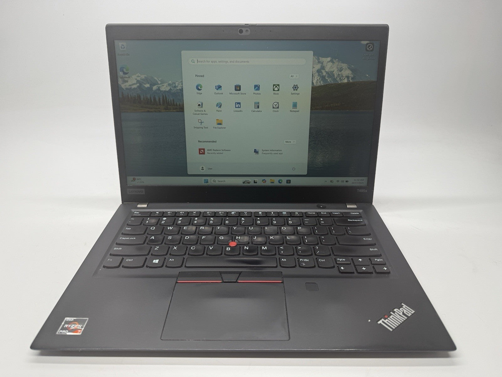 Lenovo ThinkPad T495s AMD Ryzen 7 Pro 3700u 2.30 GHz 8 GB RAM 256 GB SSD Win 11