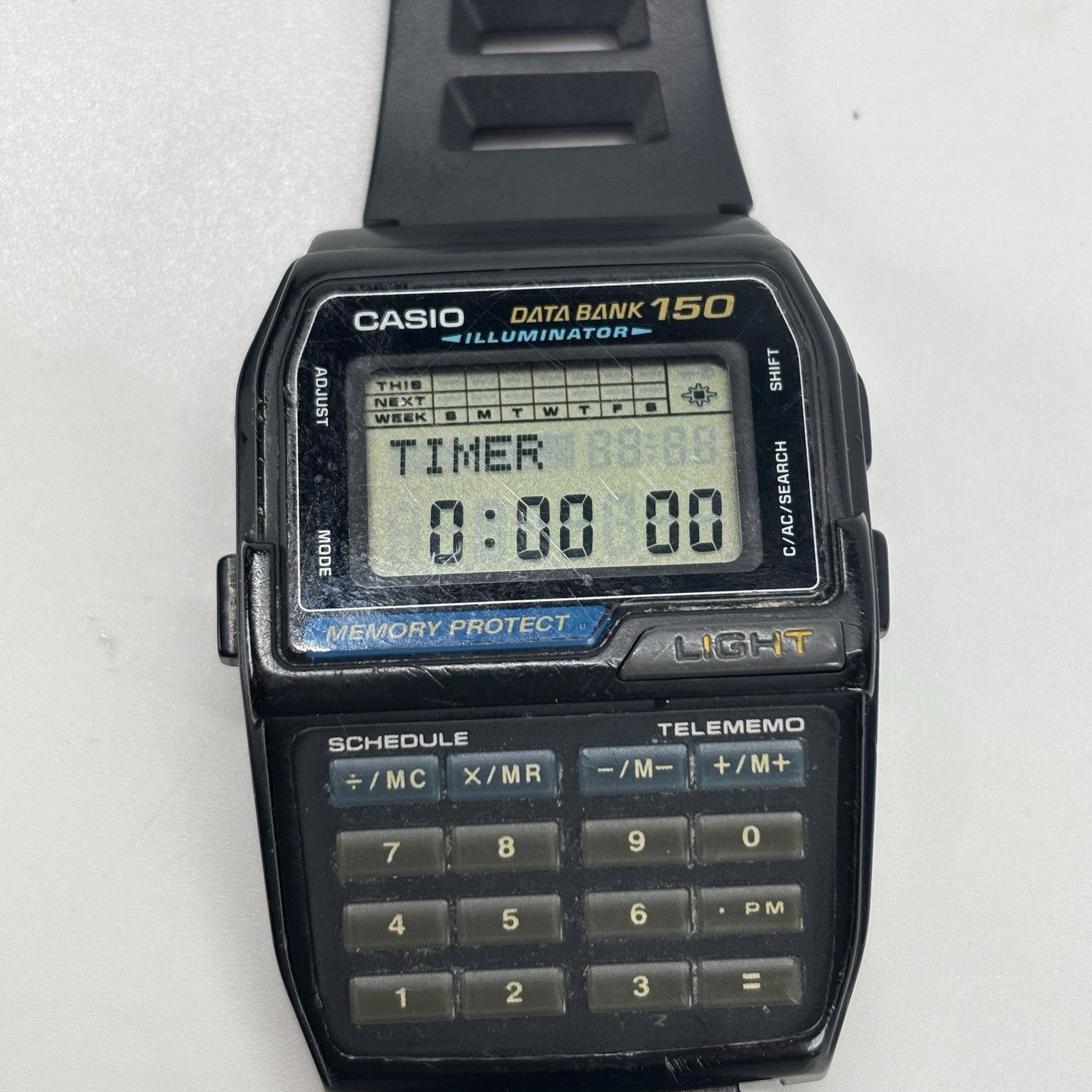 CASIO DBC-150 DATA BANK 150 CALCULATOR  Mod 1477 WATCH