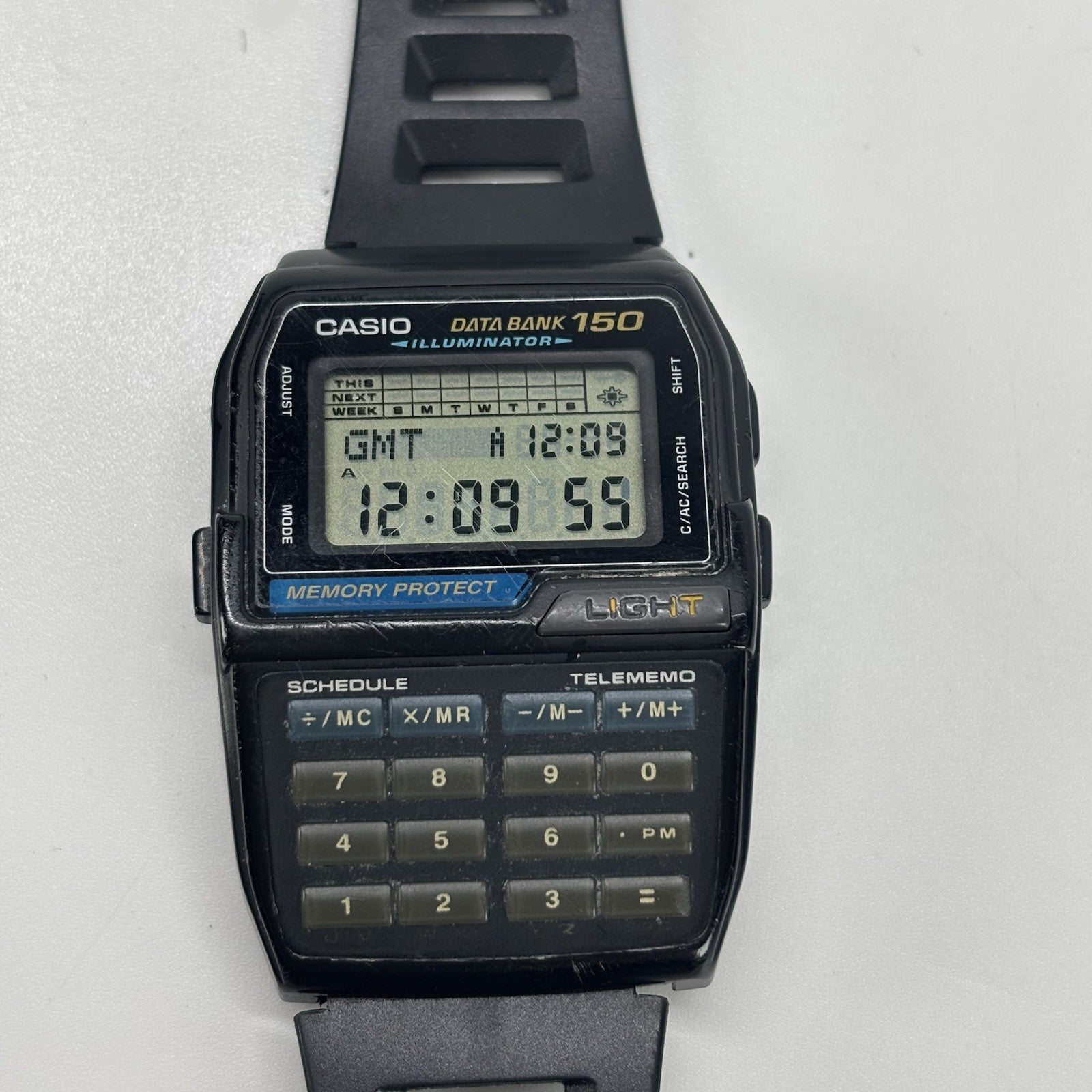 CASIO DBC-150 DATA BANK 150 CALCULATOR  Mod 1477 WATCH