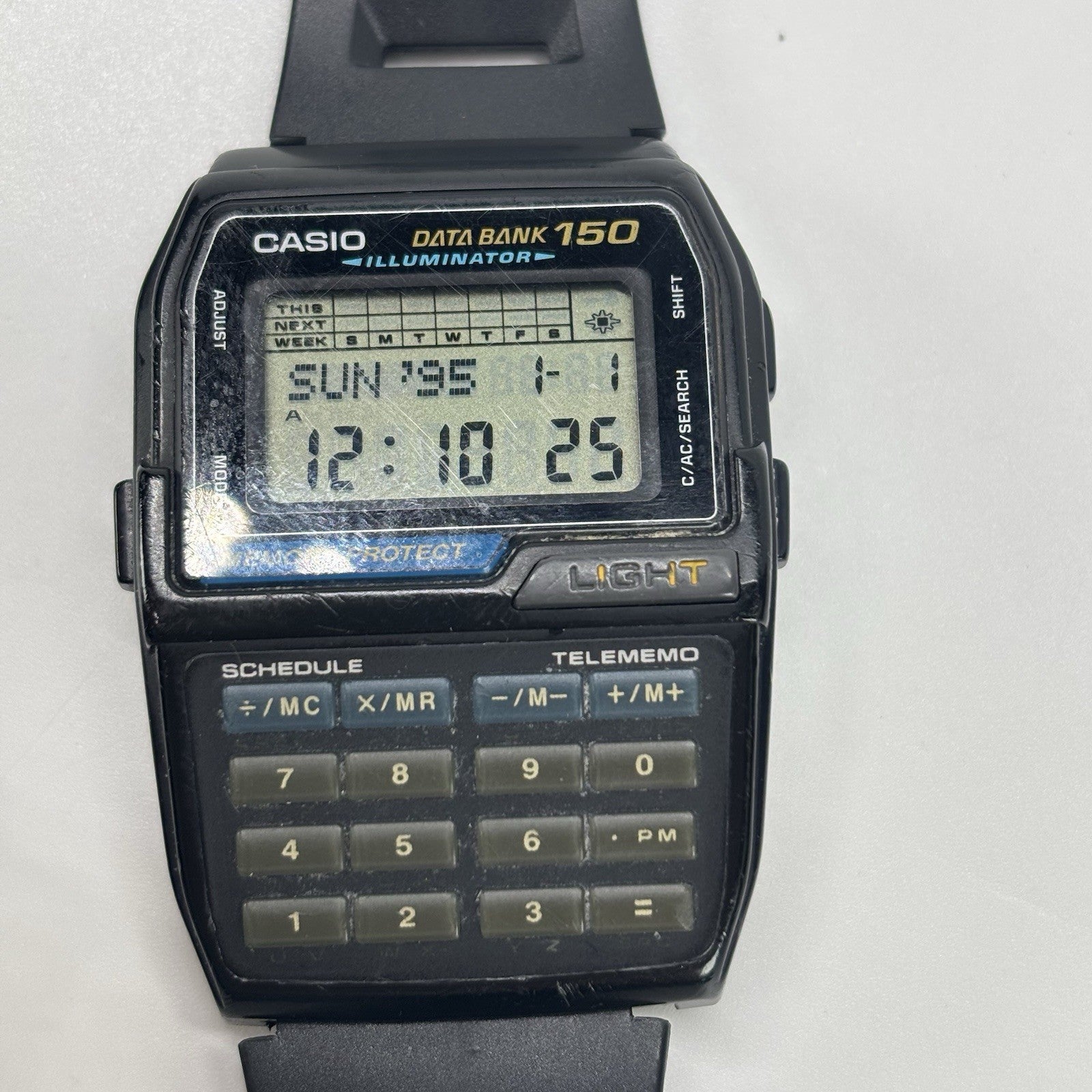 CASIO DBC-150 DATA BANK 150 CALCULATOR  Mod 1477 WATCH