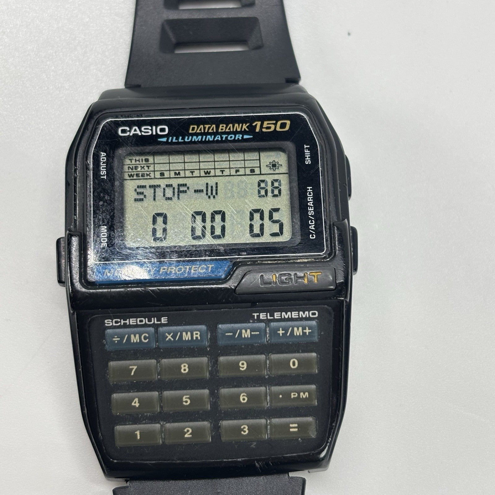 CASIO DBC-150 DATA BANK 150 CALCULATOR  Mod 1477 WATCH